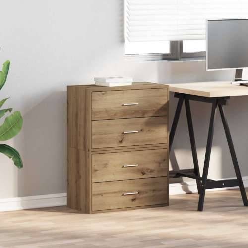 Ormari s 2 ladice 2 kom boja hrast 60x31x40cm konstruirano drvo - hrast artisan 2 Cijena