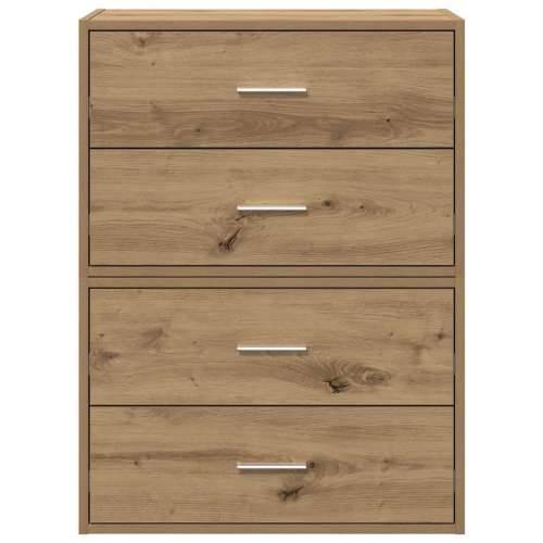 Ormari s 2 ladice 2 kom boja hrast 60x31x40cm konstruirano drvo - hrast artisan 2 Cijena