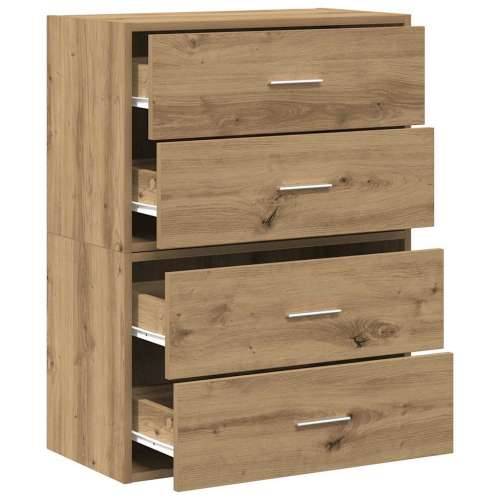 Ormari s 2 ladice 2 kom boja hrast 60x31x40cm konstruirano drvo - hrast artisan 2 Cijena