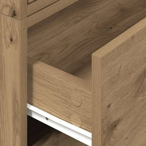 Ormari s 2 ladice 2 kom boja hrast 60x31x40cm konstruirano drvo - hrast artisan 2 Cijena