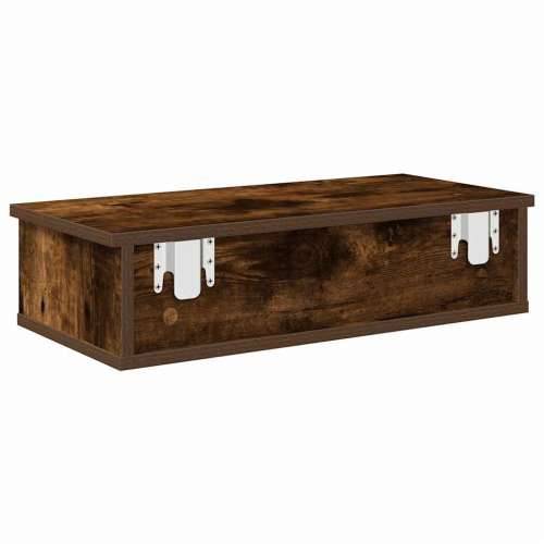 Zidna polica s ladicama dimljeni hrast 60x28x15 cm - Dimljeni hrast 60 x 25 x 15 cm 1 Cijena