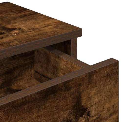 Zidna polica s ladicama dimljeni hrast 60x28x15 cm - Dimljeni hrast 60 x 25 x 15 cm 1 Cijena