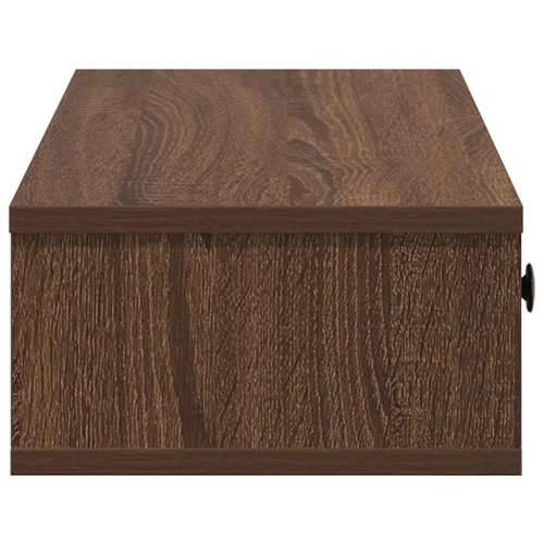 Zidna polica s ladicama smeđi hrast 60x28x15 cm izrađeno drvo - Smeđi hrast 60 x 25 x 15 cm 1 Cijena