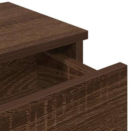 Zidna polica s ladicama smeđi hrast 60x28x15 cm izrađeno drvo - Smeđi hrast 60 x 25 x 15 cm 1 Cijena