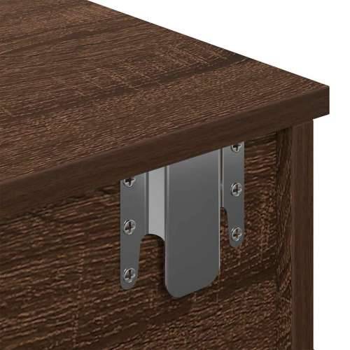 Zidna polica s ladicama smeđi hrast 60x28x15 cm izrađeno drvo - Smeđi hrast 60 x 25 x 15 cm 1 Cijena