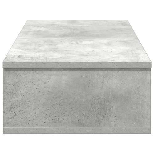 Zidna polica s ladicama beton siva 80x34x17cm konstruirano drvo - Beton siva 80 x 31 x 17 cm 1 Cijena