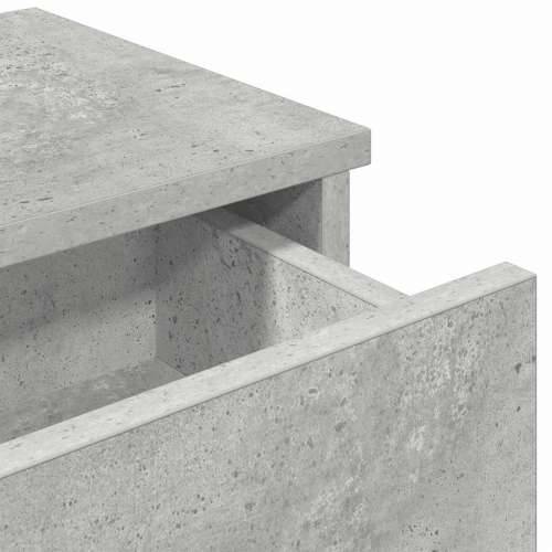 Zidna polica s ladicama beton siva 80x34x17cm konstruirano drvo - Beton siva 80 x 31 x 17 cm 1 Cijena