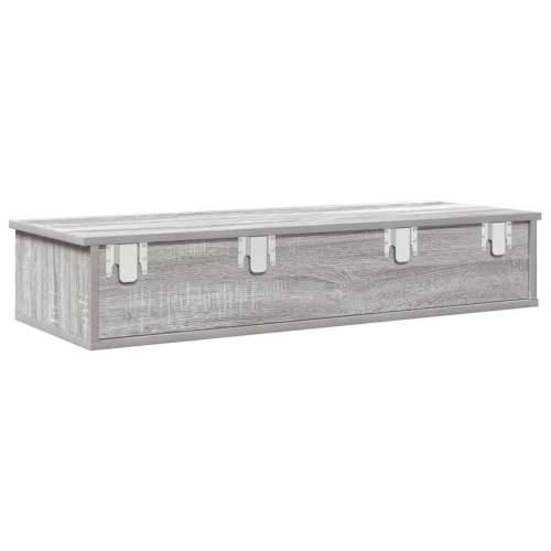 Zidna polica s ladicama siva sonoma konstruirano drvo - Sivi hrast sonoma 100 x 34 x 19 cm 1 Cijena
