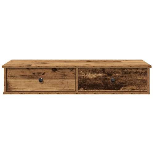 Zidna polica s ladicama staro drvo konstruirano drvo - Staro drvo 100 x 34 x 19 cm 1 Cijena