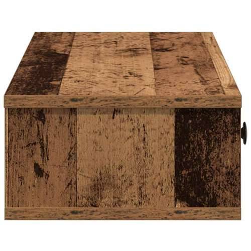 Zidna polica s ladicama staro drvo konstruirano drvo - Staro drvo 100 x 34 x 19 cm 1 Cijena