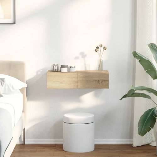 Zidna polica s ladicama sonoma hrast konstruirano drvo - sonoma hrast 60 x 26.5 x 15 cm 1 Cijena