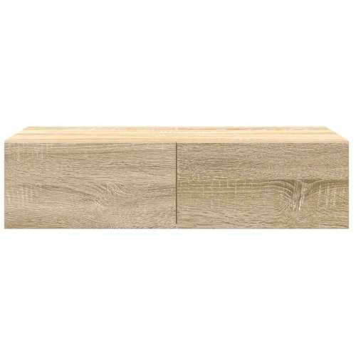 Zidna polica s ladicama sonoma hrast konstruirano drvo - sonoma hrast 60 x 26.5 x 15 cm 1 Cijena