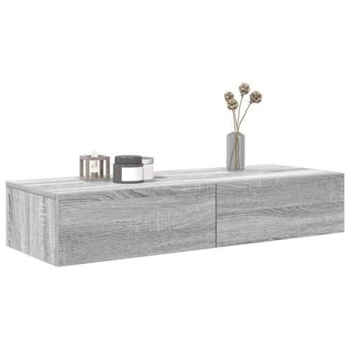 Zidna polica s ladicama siva sonoma 100x36x19 cm - Sivi hrast sonoma 100 x 36 x 19 cm 1 Cijena