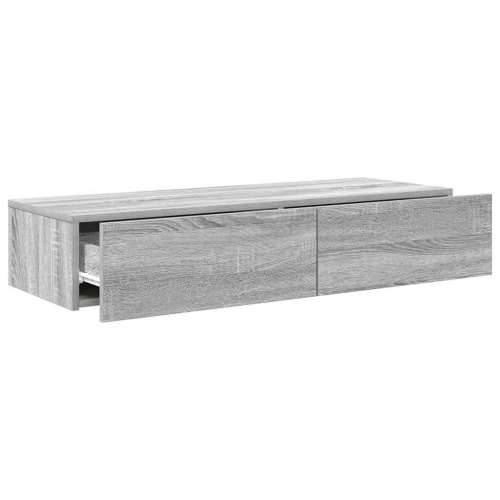 Zidna polica s ladicama siva sonoma 100x36x19 cm - Sivi hrast sonoma 100 x 36 x 19 cm 1 Cijena