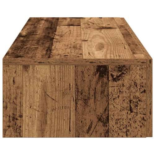 Zidna polica s ladicama staro drvo konstruirano drvo - Staro drvo 100 x 36 x 19 cm 1 Cijena