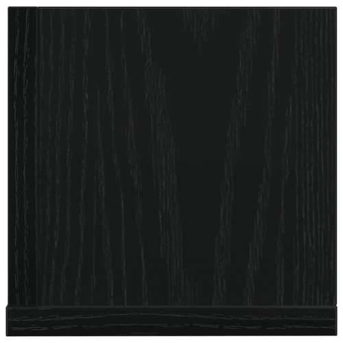 Zidne police 2 kom crne 100x16,5x16,5 cm konstruirano drvo - Crna 100 x 16.5 x 16.5 cm 1 Cijena