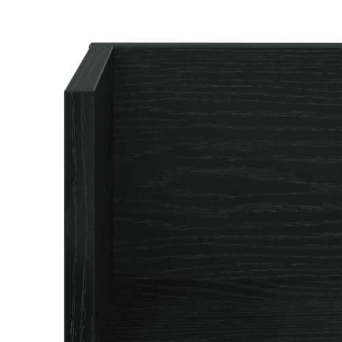 Zidne police 2 kom crne 100x16,5x16,5 cm konstruirano drvo - Crna 100 x 16.5 x 16.5 cm 1 Cijena
