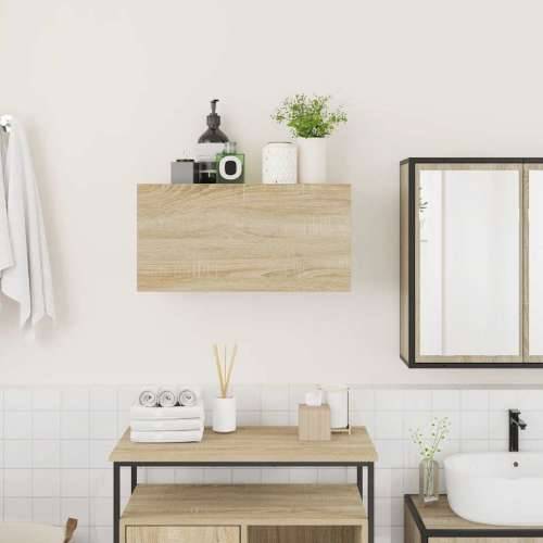 Kupaonski zidni ormarić sonoma hrast 60x25x30 cm izrađeno drvo - sonoma hrast 60 x 25 x 30 cm 1 Cijena