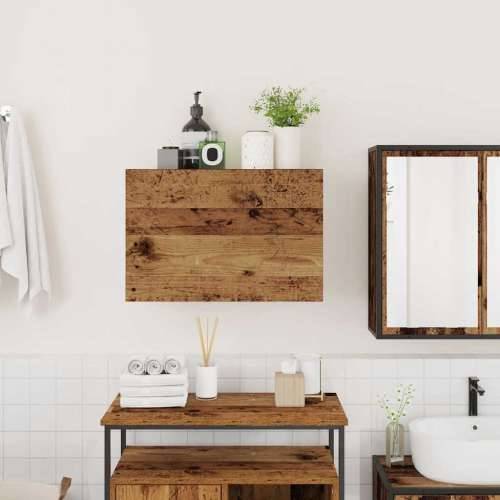 Kupaonski zidni ormarić staro drvo 60x25x40cm konstruirano drvo - Staro drvo 60 x 25 x 40 cm 1 Cijena