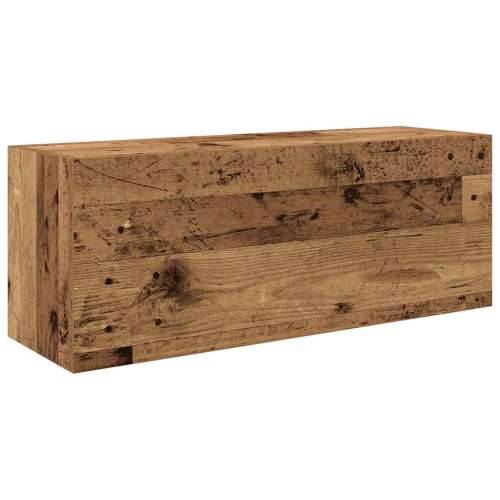 Kupaonski zidni ormarić staro drvo 80x25x30cm konstruirano drvo - Staro drvo 80 x 25 x 30 cm 1 Cijena