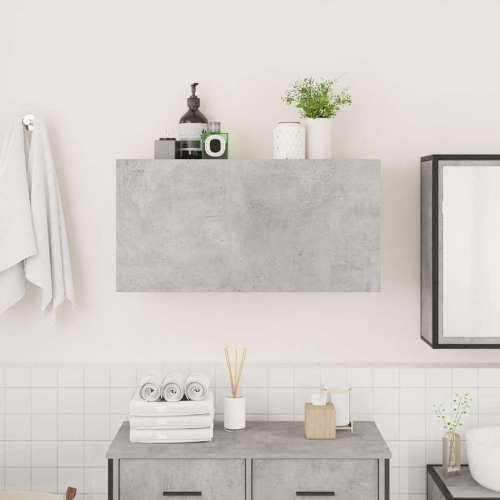 Kupaonski zidni ormarić beton sivi 80x25x40cm konstruirano drvo - Beton siva 80 x 25 x 40 cm 1 Cijena