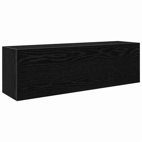 Kupaonski zidni ormarić crni 100x25x30 cm izrađeno drvo - Crna 100 x 25 x 30 cm 1 Cijena