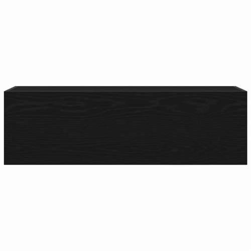 Kupaonski zidni ormarić crni 100x25x30 cm izrađeno drvo - Crna 100 x 25 x 30 cm 1 Cijena