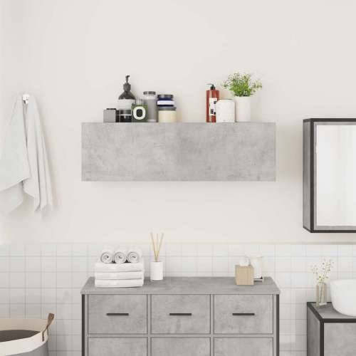 Kupaonski zidni ormarić beton sivi konstruirano drvo - Beton siva 100 x 25 x 30 cm 1 Cijena