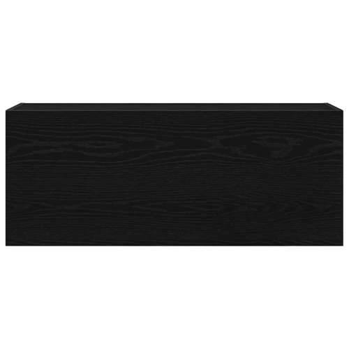 Kupaonski zidni ormarić crni 100x25x40 cm izrađeno drvo - Crna 100 x 25 x 40 cm 1 Cijena