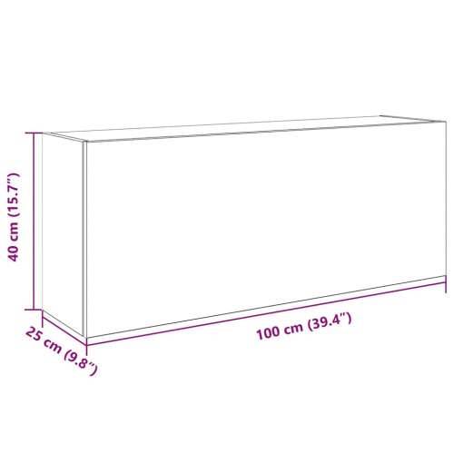 Kupaonski zidni ormarić staro drvo konstruirano drvo - Staro drvo 100 x 25 x 40 cm 1 Cijena
