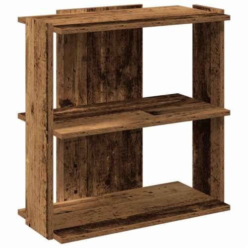 Regal za knjige s 3 razina boja staro drvo 60x30x60 cm drveni - Staro drvo 60 x 30 x 60 cm 1 Cijena