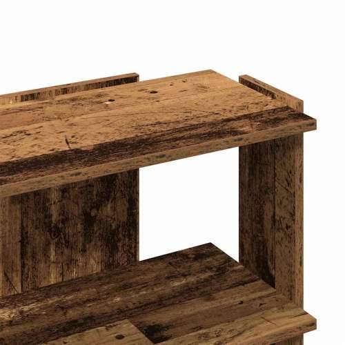 Regal za knjige s 3 razina boja staro drvo 60x30x60 cm drveni - Staro drvo 60 x 30 x 60 cm 1 Cijena
