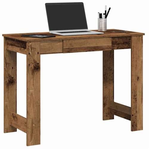 Radni stol boja starog drva 100x45x75 cm konstruirano drvo - Staro drvo Cijena
