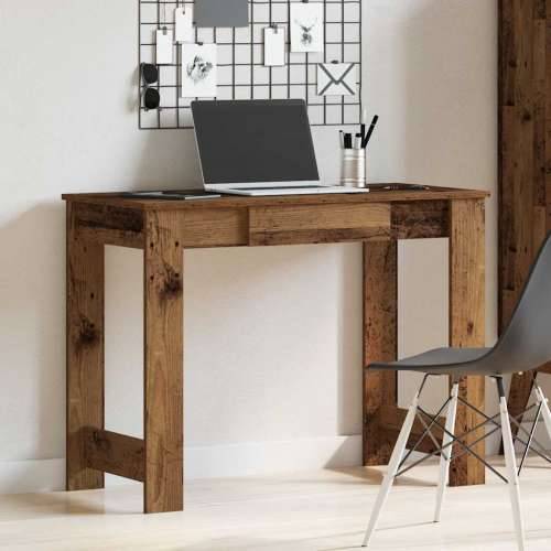 Radni stol boja starog drva 100x45x75 cm konstruirano drvo - Staro drvo Cijena