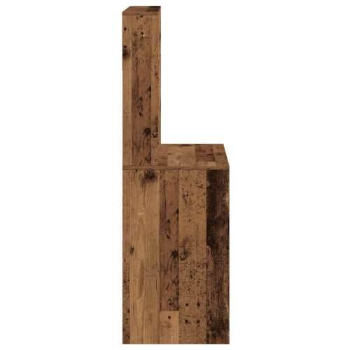 Radni stol s policama boja drva 100x45x140 cm konstruirano drvo - Staro drvo Cijena