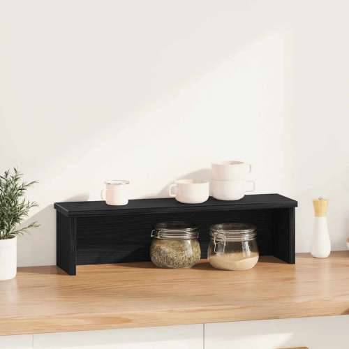 Kuhinjski stalak za slaganje crni 50x15x16 cm konstruirano drvo - Crna 50 x 15 x 16 cm 1 Cijena
