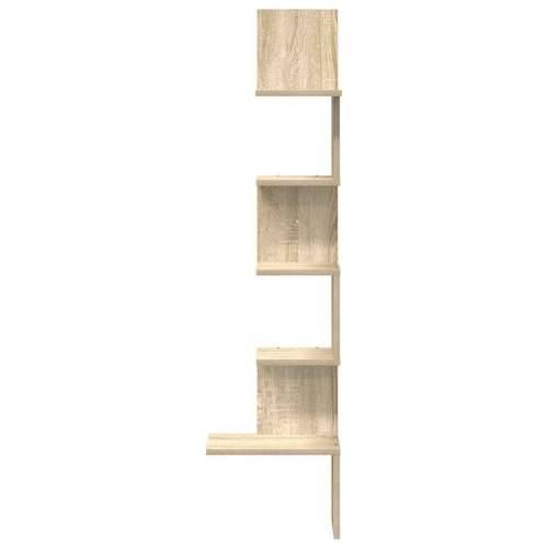 Zidne kutne police boja hrasta sonome 32x32x127,5 cm od iverice - sonoma hrast 32 x 32 x 127.5 cm 1 Cijena