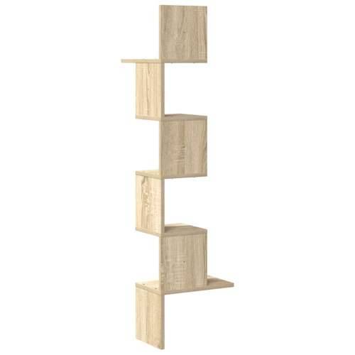 Zidne kutne police boja hrasta sonome 32x32x127,5 cm od iverice - sonoma hrast 32 x 32 x 127.5 cm 1 Cijena