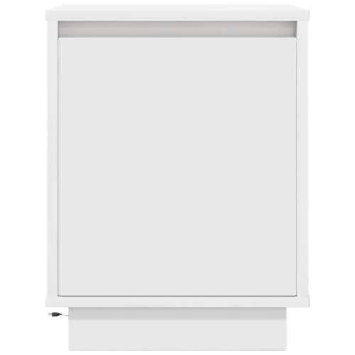 Noćni ormarić s LED svjetlima bijeli 38x34x50 cm - Bijela 1 Cijena