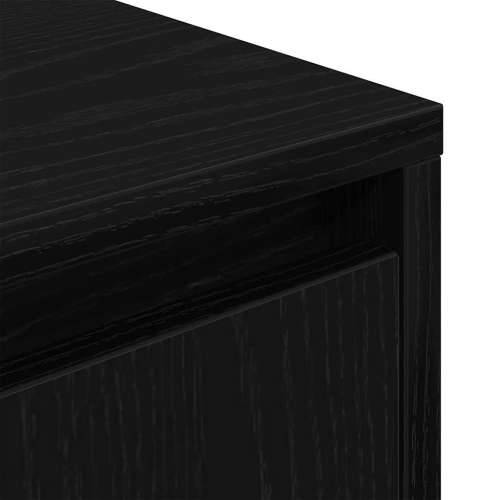 Noćni ormarić s LED svjetlima crni 38x34x50 cm - Crna 1 Cijena