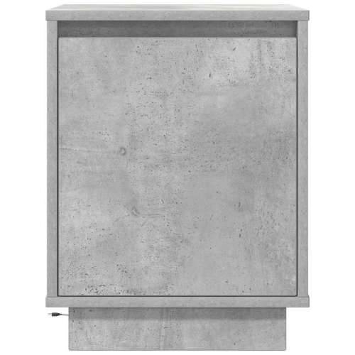 Noćni ormarić s LED svjetlima siva boja betona 38x34x50 cm - Beton siva 1 Cijena