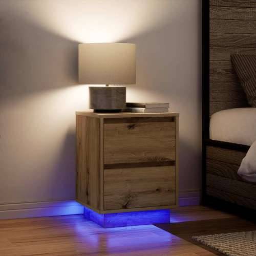 TV ormarić s LED svjetlima boja artisan hrasta 38x34x50 cm - hrast artisan 1 50 cm Cijena