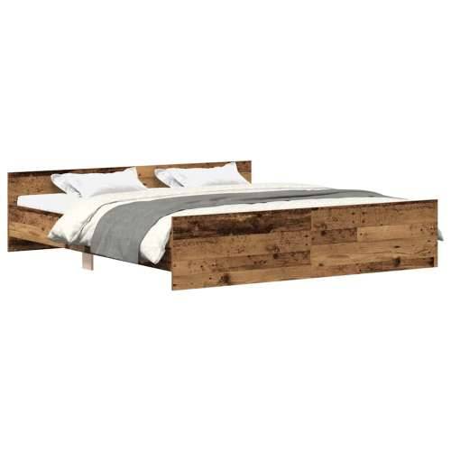 Okvir kreveta bez madraca staro drvo 180x200 cm - Staro drvo 180 x 200 cm Cijena