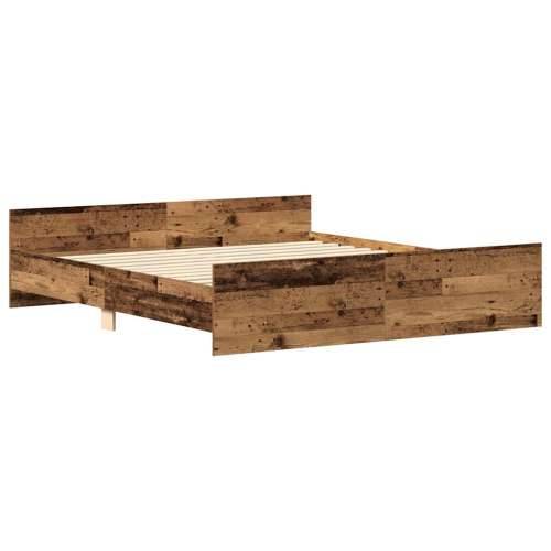 Okvir kreveta bez madraca staro drvo 180x200 cm - Staro drvo 180 x 200 cm Cijena