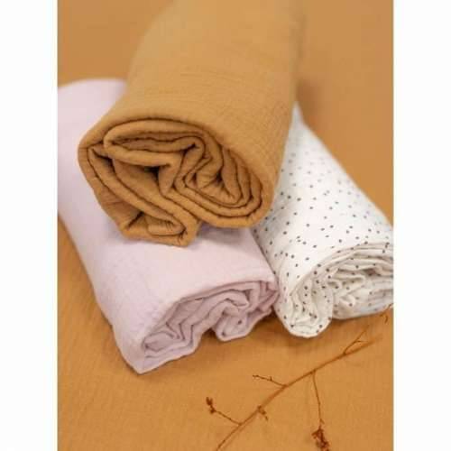 muslin Domiva Polka dots Bijela 100 x 100 cm Cijena
