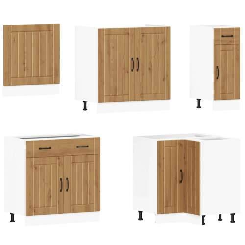 11-dijelni set kuhinjskih ormarića Lucca konstruiranog drva - hrast artisan 1 Cijena