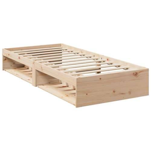 Dnevni krevet s madracima 80 x 200 cm od masivne borovine - Prirodna 80 x 200 cm Cijena