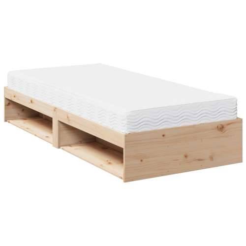 Dnevni krevet s madracima 80 x 200 cm od masivne borovine - Prirodna 80 x 200 cm Cijena