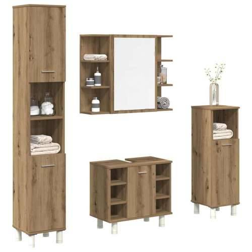 4-dijelni set kupaonskog namještaja käsityöläinen tammi - hrast artisan 4 Cijena