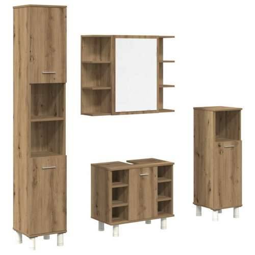 4-dijelni set kupaonskog namještaja käsityöläinen tammi - hrast artisan 4 Cijena